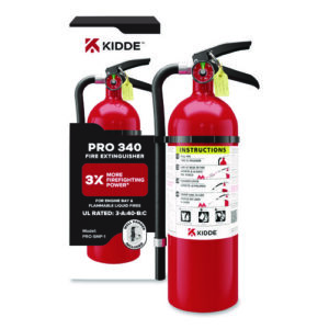 Pro-5MP Series Fire Extinguisher, with Bracket/Metal Strap, 3-A, 40-B:C, 5.5 lbs