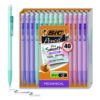 Xtra Smooth Mechanical Pencil, HB #2 Black Lead, Assorted Pastel Color Barrels, 40/Pack