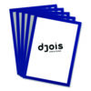 SOLO Magnetic Frame, 8.5 x 11 Insert, Blue Frame, 5/Pack