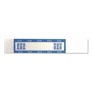 Currency Straps, $100, Self-Adhesive, 1,000/Pack