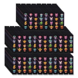 Zen Strips, Sandy Cuties, Purple/Multicolor, 80/Carton