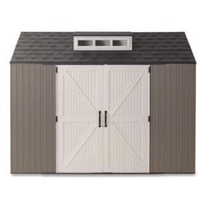 Storage Shed, 337 cu ft, 7 ft x 10 ft x 8 ft, Brown