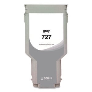 Compatible Gray High-Yield Ink, Replacement for 727XL (F9J80A), 300 mL