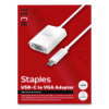 USB-C to VGA Audio/Video Adapter, 6", White