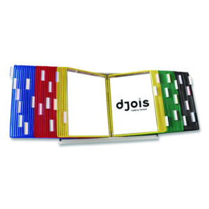 Desktop Reference and Display System, 60 Panels with Assorted Borders, White Base