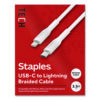 Lightning to USB-C Charging Cable, 3.3 ft, White