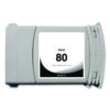 Remanufactured Black High-Yield Ink, Replacement for 80 (C4871A), 350 mL