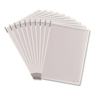 Antimicrobial Pivoting Pockets, 1 Section, White, 10/Pack