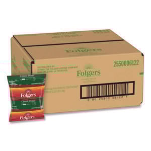 Coffee Filter Packs, Decaffeinated Classic Roast, 9/10oz, 10/Pack, 4 Packs/Carton