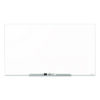 InvisaMount Magnetic Glass Marker Board, 85" x 48", White Surface