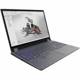Lenovo ThinkPad P16 Gen 2 21FA0032US 16" Mobile Workstation - WQXGA - 2560 x 1600 - Intel Core i7 13th Gen i7-13700HX Hexadeca-core (16 Core) - 16 GB Total RAM - 512 GB SSD - Villi Black, Storm Gray