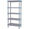 Quantum Millenia™ Shelving Unit 24""W X 24""D X 86""H 5 Solid Shelves
