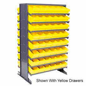 Quantum QPRD-601 Double Sided Rack 24""x36""x60"" with 96 Red Euro Drawers