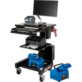 Global Industrial™ Orbit Mobile Powered Cart with 2 Swappable LiFePO4 Batteries