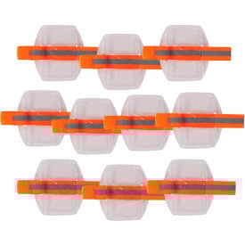 Ergodyne® Squids® 3386 Arm Band ID/Badge Holder, One Size, Hi-Vis Orange, Pack of 10