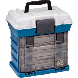 Plano Molding 136400 Drawer Rack System (1) L (4) S Boxes, 13-5/16"L x 10"W x 13-11/16"H Blue/Silver