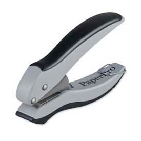 PaperPro® 1-Hole Punch, 10 Sheet Capacity, Black/Gray
