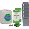 uPunch™ Electronic Time Clock w/ 100 Time Cards 2 Keys 1 Ribbon & 1 Rack White & Green