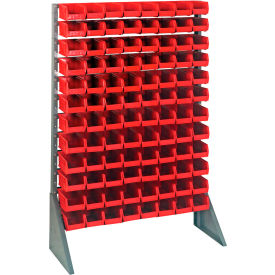 Quantum QRU-12S-220-96 Single Sided 12 Rail Unit With 96 QUS220 Ultra Stack & Hang Bins Red