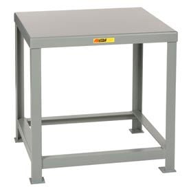 Little Giant® Stationary Machine Table W/ Angled Leg Steel Square Edge 30""W x 28""D Gray