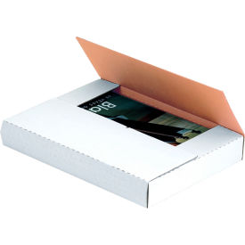 Global Industrial™ Corrugated Easy-Fold Mailers 9-5/8""L x 6-5/8""W x 3-1/2""H White