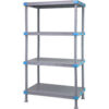 Quantum Millenia™ Shelving Unit 42""W X 21""D X 74""H 4 Solid Shelves