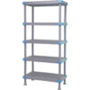 Quantum Millenia™ Shelving Unit 24""W X 18""D X 74""H 5 Open Grid Shelves