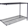 Nexel® 2 Shelf Nexelon® Blue Wire Shelving Unit Add On 54""W x 24""D x 34""H
