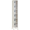 Global Industrial 6-Tier 6 Door Clear View Locker Digital Lock 12""Wx12""Dx78""H Tan Unassembled
