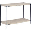 Nexel® Nexelite® 2 Shelf Vented Plastic Mat Shelving Unit Starter 42""W x 21""D x 34""H
