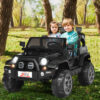 12V 2-Seater Ride on Car Truck with Remote Control and Storage Room-Black