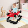 Convertible Baby Walker with 3 Adjustable Height Settings-Red