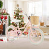 14" Kid's Bike with Training Wheels and Adjustable Handlebar Seat-Pink