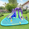 Inflatable Water and Sand Park Mighty Bounce House with Large Pool