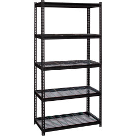 Hirsh Industries 5 Shelf Iron Horse Rivet Boltless Shelving Starter 36""W x 18""D x 72""H