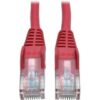 Eaton Tripp Lite Series Cat5e 350 MHz Snagless Molded (UTP) Ethernet Cable (RJ45 M/M), PoE - Red, 6 ft. (1.83 m)