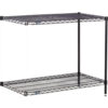 Nexel® 2 Shelf Black Epoxy Wire Shelving Unit Add On 30""W x 14""D x 34""H