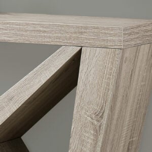 47" Taupe Abstract Console Table