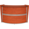 Regency Marque Single Unit Reception Curved Desk Workstation 72""W x 32""D x 45-1/2""H Cherry