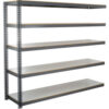 Global Industrial 5 Shelf Extra Heavy Duty Boltless Shelving Add On 96""Wx36""Dx84""H Laminate Deck