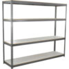 Global Industrial 4 Shelf Extra Heavy Duty Boltless Shelving Starter 96""Wx48""Dx96""H Laminate Deck