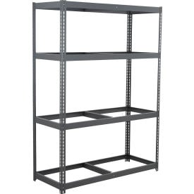Global Industrial 4 Shelf Extra Heavy Duty Boltless Shelving Starter 60""W x 48""D x 96""H No Deck