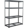 Global Industrial 4 Shelf Extra Heavy Duty Boltless Shelving Starter 72""W x 36""D x 96""H Wire Deck