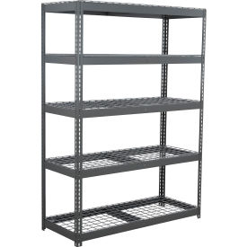 Global Industrial 5 Shelf Extra Heavy Duty Boltless Shelving Starter 72""W x 30""D x 60""H Wire Deck