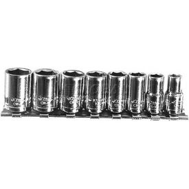 Chrome Socket 1/4"" Drive 9mm Short