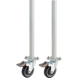 Replacement Caster & Leg Set of 2 for Global Industrial™ Powered Roller Conveyors