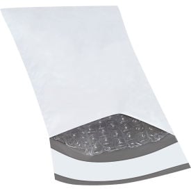 Global Industrial™ Bubble Lined Poly Mailers 4""W x 8""L 2 Mil White 500/Pack