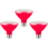 Sunlite® LED PAR30 Short Neck Colored Recessed Light Bulb E26 Base 8W Red Pack of 3