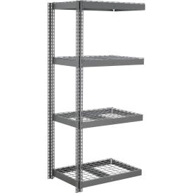 Global Industrial 4 Shelf Extra Heavy Duty Boltless Shelving Add On 48""W x 48""D x 72""H Wire Deck