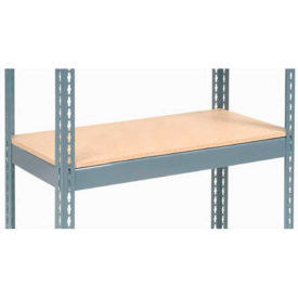 Global Industrial Double Rivet Additional Shelf  72""W x 15""D Wood Deck USA